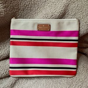 Kate Spade Striped Clutch